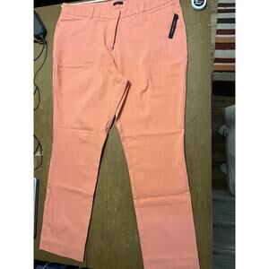 Worthington Slim Fit Dress Pants Women's 18 Tall Coral Career Office Stretch NWT